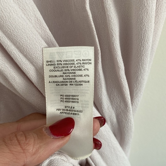 NWT Wilfred Artizia Affogato Vin Gris Pale Pink Gray Midi Slip Dress Size 6 - Picture 12 of 12